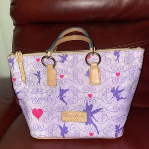 Dooney & Bourke Disney tinkerbell Tinker Purple Marathon purse vintage bag